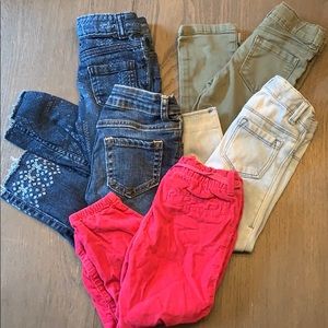 Lot of 5 pairs of 3T jeans/pants